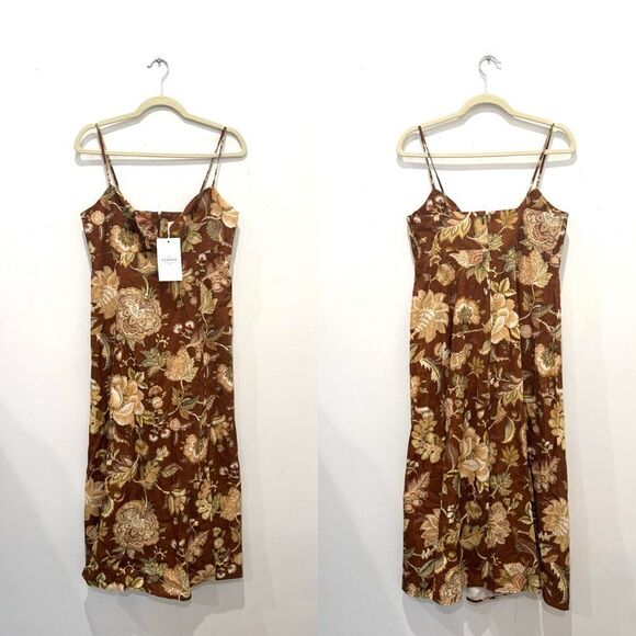 NWT SEZANE CHIARETTA Adana Linen blend Maxi DRESS - Picture 12 of 13